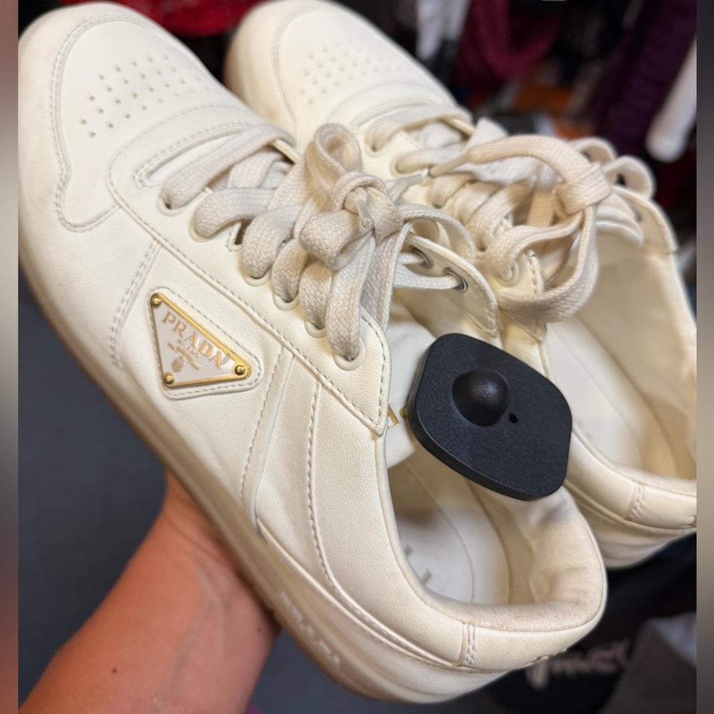 Prada downtown leather sneakers AUTHENTIC - Picture 7 of 14